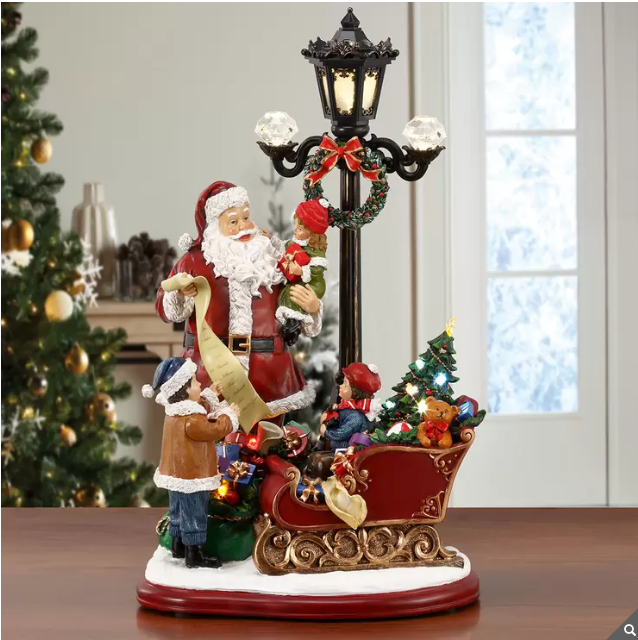 Farol de Santa Claus con Luces y Música