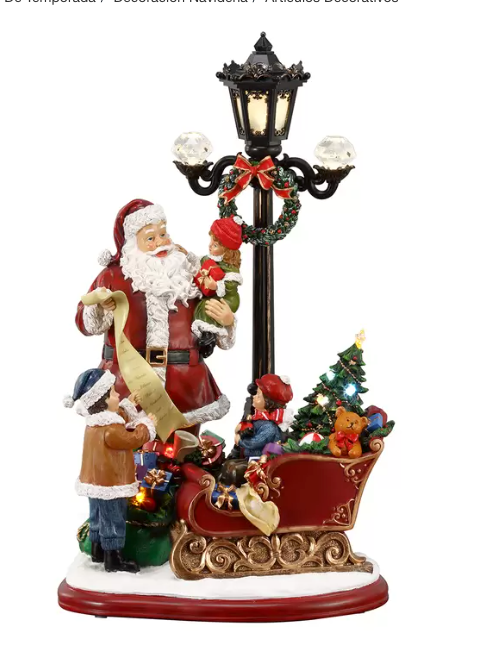 Farol de Santa Claus con Luces y Música