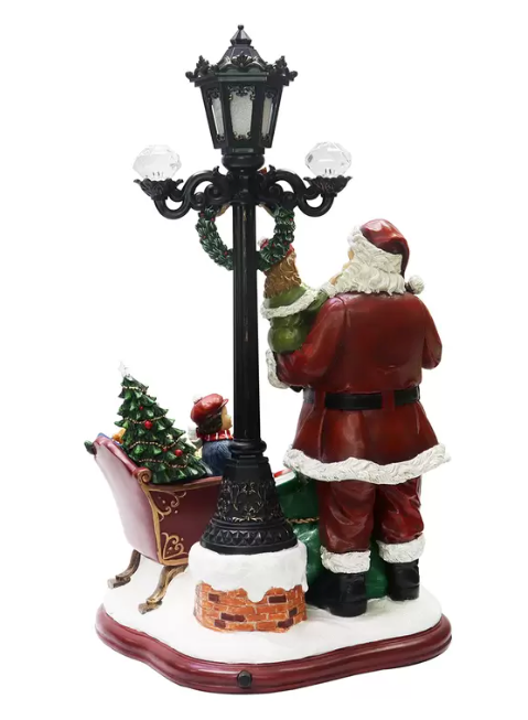 Farol de Santa Claus con Luces y Música