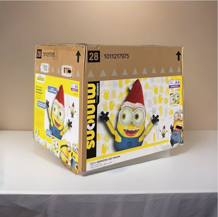 FIGURA DECORATIVA DE MINIONS ANIMADO DE POLIÉSTER