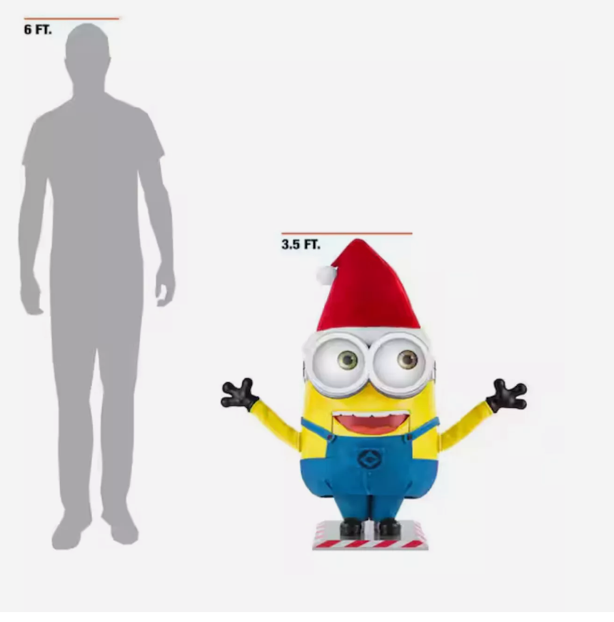FIGURA DECORATIVA DE MINIONS ANIMADO DE POLIÉSTER