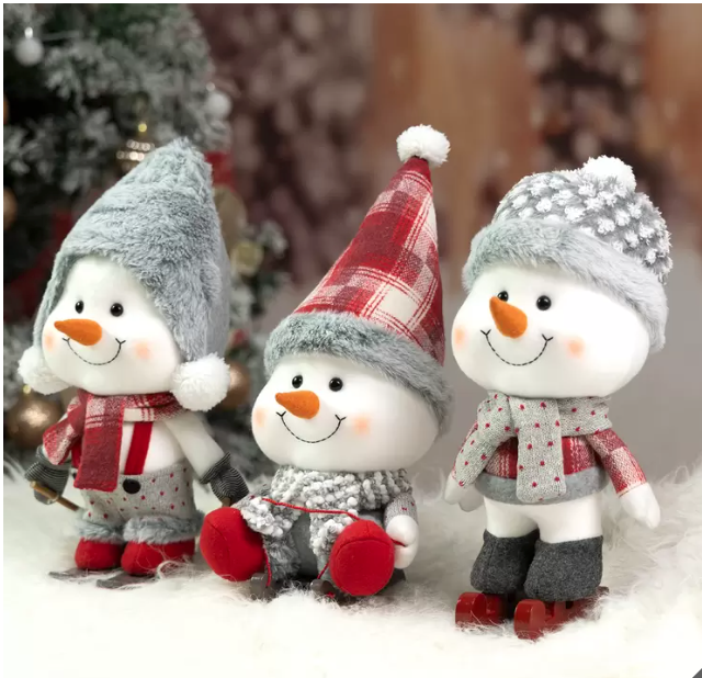 Set de 3 Muñecos de Nieve