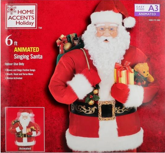 FIGURA ANIMADO MUSICAL SANTA