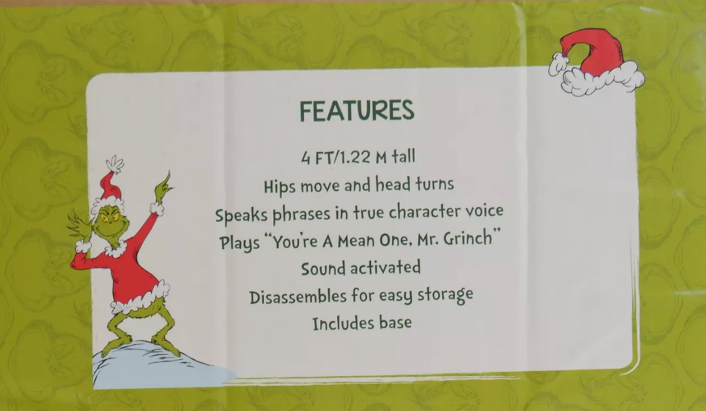 Grinch con Movimientos y Sonido
